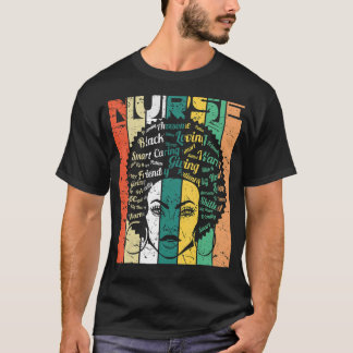 Camiseta Enfermeira Negra Afro-Legal História Negra