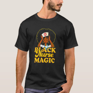 Camiseta Enfermeira Negra Cabelo Natural Afro Para Afro-Ame