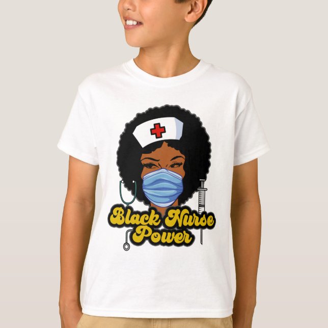 Camiseta Enfermeira Negra - História Negra (Frente)