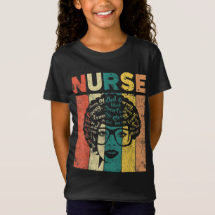 Camiseta Enfermeira Negra História Negra Mês Junetee