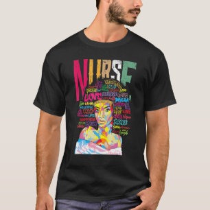 Camiseta Enfermeira Negra Magia Afro Melanin Rainha Negra