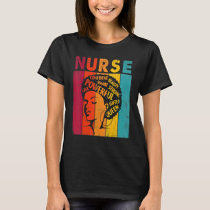 Camiseta Enfermeira Negra Magia Afro Melanin Rainha Negra