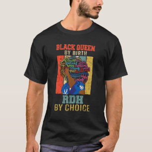 Camiseta Enfermeira Negra Negra Rdh Melanin Afro Para Mulhe