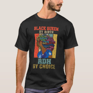 Camiseta Enfermeira Negra Negra Rdh Melanin Afro Para Mulhe
