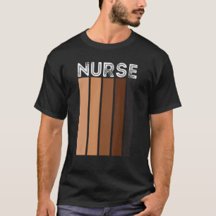 Camiseta Enfermeira Negra    Para Mulheres Meninas Africana