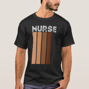 Camiseta Enfermeira Negra Para Mulheres Meninas Africanas M