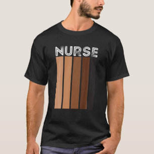 Camiseta Enfermeira Negra S Para Mulheres Meninas, Melanina