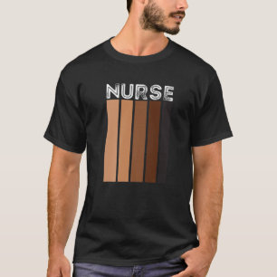 Camiseta Enfermeira Negra S Para Mulheres Meninas, Melanina