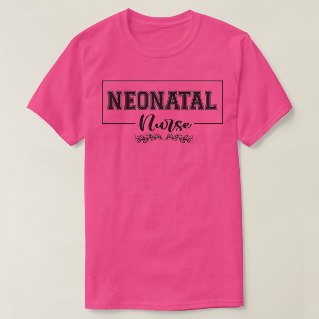 Camiseta Enfermeira neonatal Longa (Frente do Design)