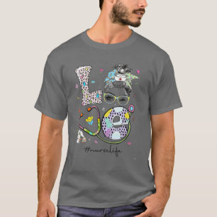 Camiseta Enfermeira NICU de amor sangrento Sadio Bun Stetho