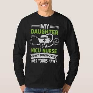 Camiseta Enfermeira Nicu Filha Neonatal Enfermeira Recém-Na