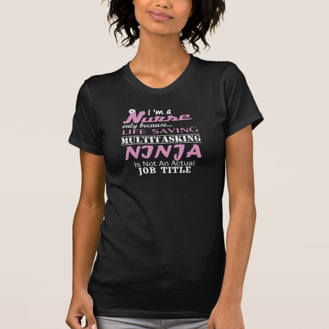 Camiseta Enfermeira Ninja (Frente)