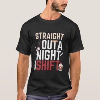 Camiseta Enfermeira Noturna para Enfermeira de Emergência R