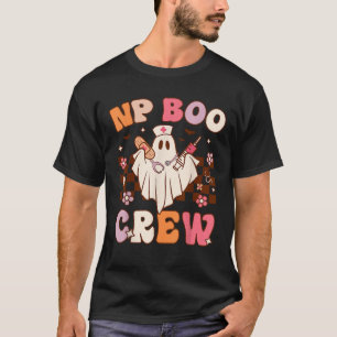 Camiseta Enfermeira NP Boo Crew Engraçada Fantasma Nurs Hal