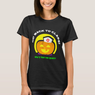 Camiseta Enfermeira o Dia das Bruxas da escola