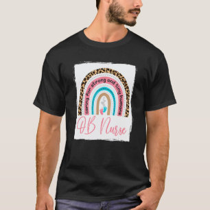 Camiseta Enfermeira Ob Cute Rainbow Obstetrícia Ginecologia
