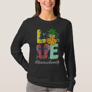 Camiseta Enfermeira Obstetrícia Olá Verão Feliz Último Dia