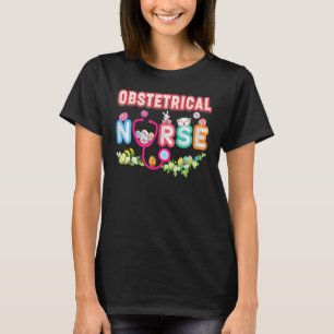 Camiseta Enfermeira Obstetrícia Ovos de Páscoa Coelhinhos C