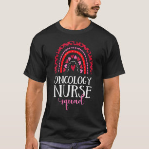 Camiseta Enfermeira Oncologia Esquadrão Rainbow Leopard Enf