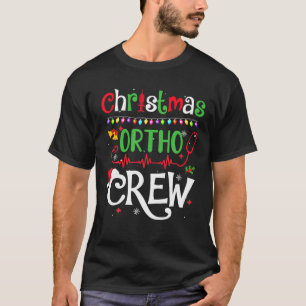 Camiseta Enfermeira Ortho de Natal Médico Squ Ortopedia