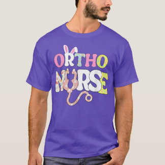 Camiseta Enfermeira Orto Stethoscope Esmaga Óculos Coelhinh