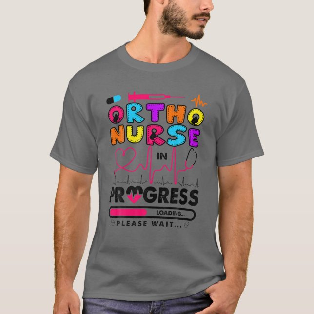 Camiseta Enfermeira Ortográfica Em Curso Enfermeira Futura  (Frente)