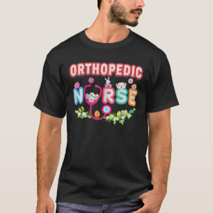 Camiseta Enfermeira Ortopedia Enfermeira Coelho Ovos de Pás