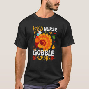Camiseta Enfermeira Pacu Gobble Squad Turquia Enfrenta Másc