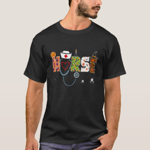 Camiseta Enfermeira Pacu Halloween Enfermeira Rn Enfermando
