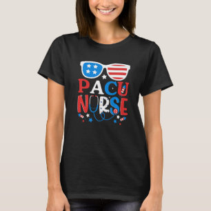 Camiseta Enfermeira Pacu Patriótica 4 De Julho Americano