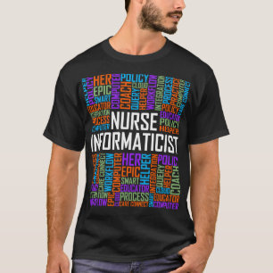 Camiseta Enfermeira Palavras Informáticas