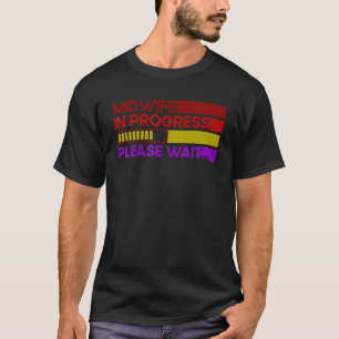 Camiseta Enfermeira, Parteira de Empregada Birth em Andamen