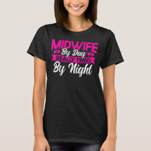 Camiseta Enfermeira Parteira, Parteira De Trabalho De Nasci