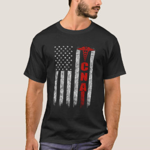 Camiseta Enfermeira Patriótica do Orgulho Bandeira da Améri