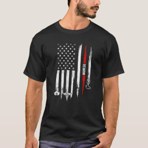 Camiseta Enfermeira Patriótica Escola De Licenciação De Ban