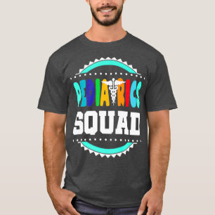 Camiseta Enfermeira Pediátrica Presente com Esquadrão Ped