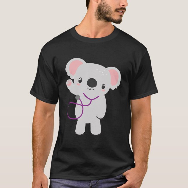 Camiseta Enfermeira pediátrica Rn Koala Bear Médico Pediátr (Frente)
