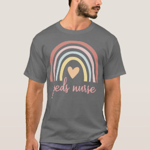 Camiseta Enfermeira Peds I Boho Rainbow