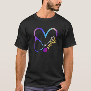 Camiseta Enfermeira Perioperatória Watercol Amor Cardíaco