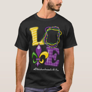 Camiseta Enfermeira Phlebotomista Mardi Gras Leopard Festiv