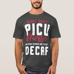 Camiseta Enfermeira PICU com turno da noite