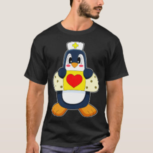 Camiseta Enfermeira Pinguim Gesso