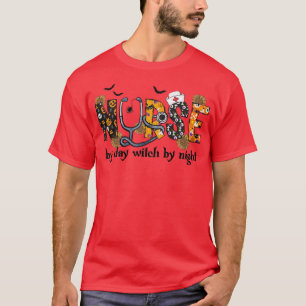Camiseta Enfermeira Por Bruxa De Noite, Enfermeira Louca De