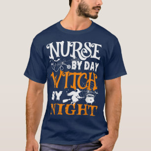 Camiseta Enfermeira por bruxa noturna Mens Engraçados Mulhe