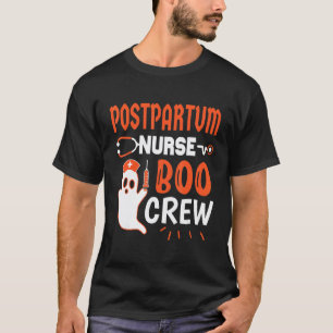 Camiseta Enfermeira Pós-Parto Chapéu de Bruxa de Halloween 