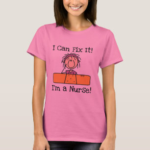 Camiseta Enfermeira posso consertar T-shirts e presentes