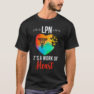 Camiseta Enfermeira Prática Licenciada LPN Trabalho De Cora