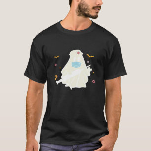 Camiseta Enfermeira Praticante Assustadora Cute Halloween O
