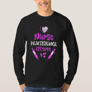 Camiseta Enfermeira Praticante Fofa Graduada em 2022 Gradua