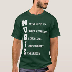 Camiseta Enfermeira Presente - Enfermeira Nunca Desiste Deb